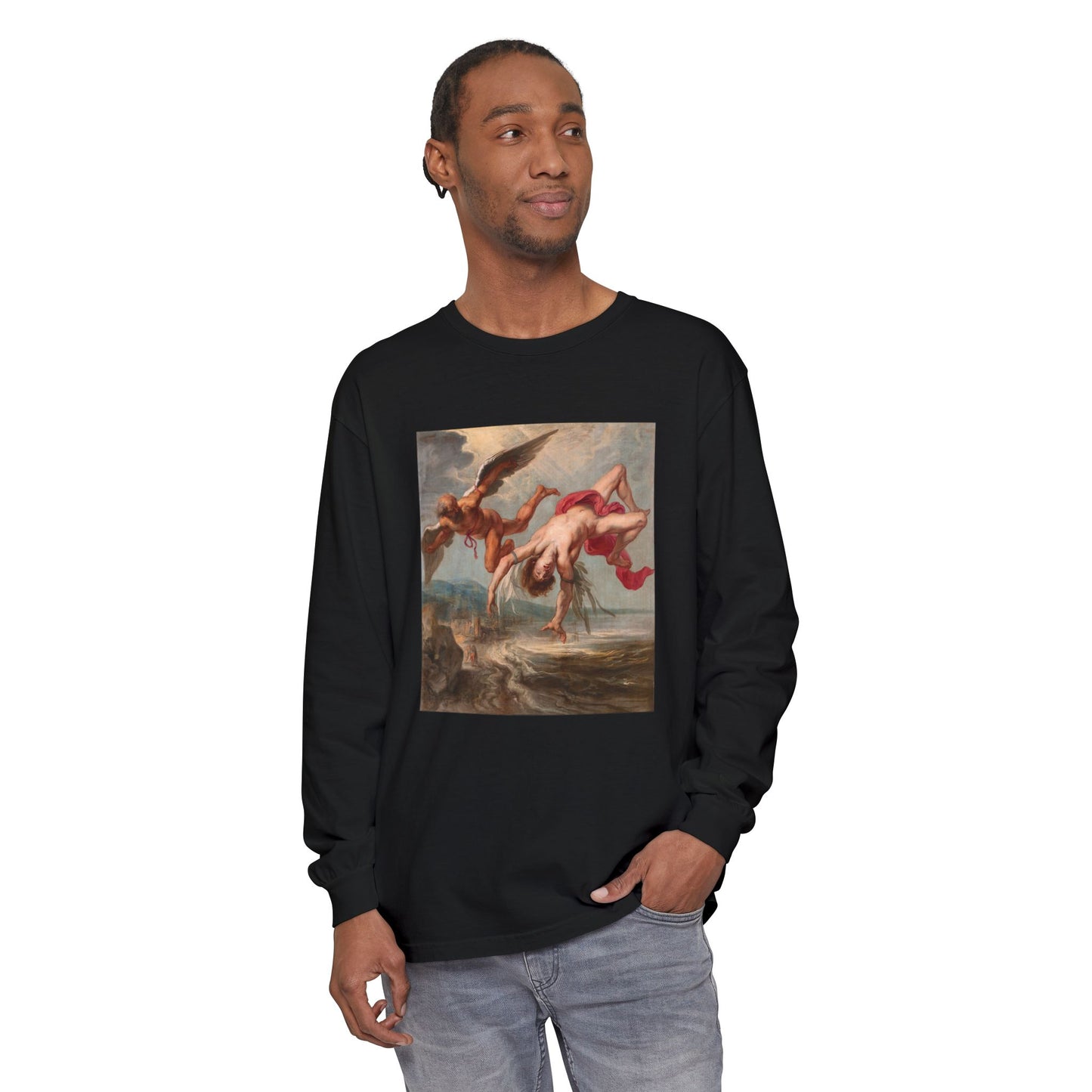 The Fall of Icarus by Jacob Peter Gowy (Long Sleeve)