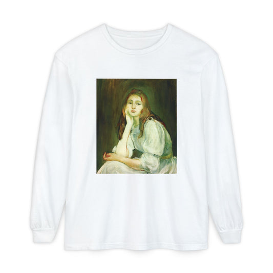 Julie Daydreaming by Berthe Morisot (Long Sleeve)
