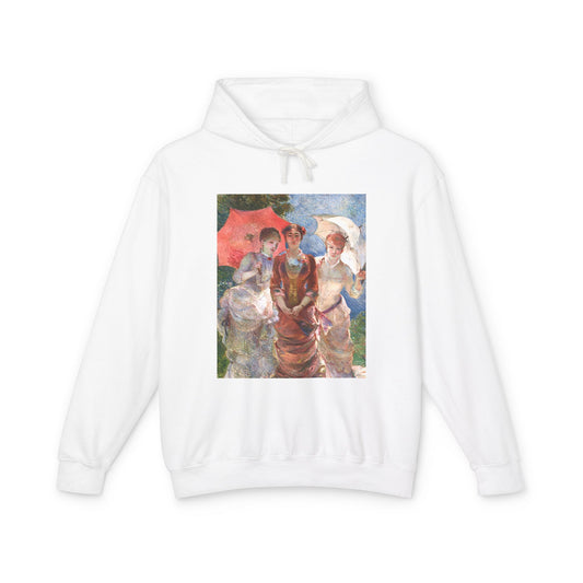 Three Women with Parasols by Marie Bracquemond (Hoodie)
