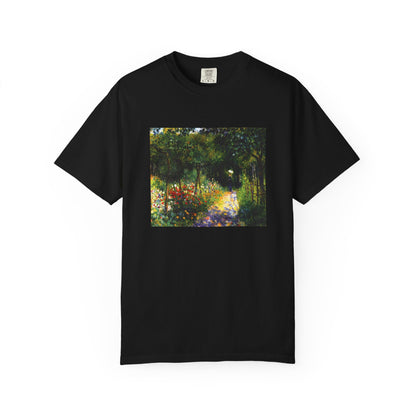 Woman in the Garden by Pierre-Auguste Renoir (T-Shirt)