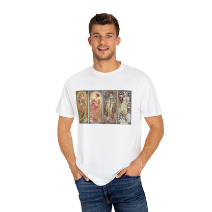 The Seasons by Alphonse Mucha (T-Shirt)