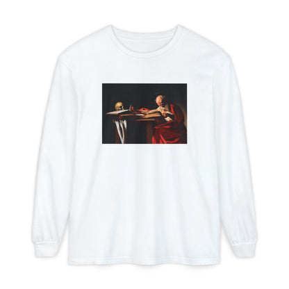 Saint Jerome Writing by Caravaggio (Long Sleeve)