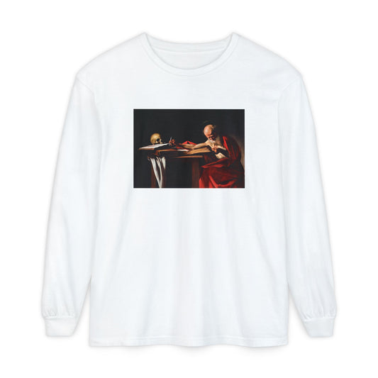 Saint Jerome Writing by Caravaggio (Long Sleeve)