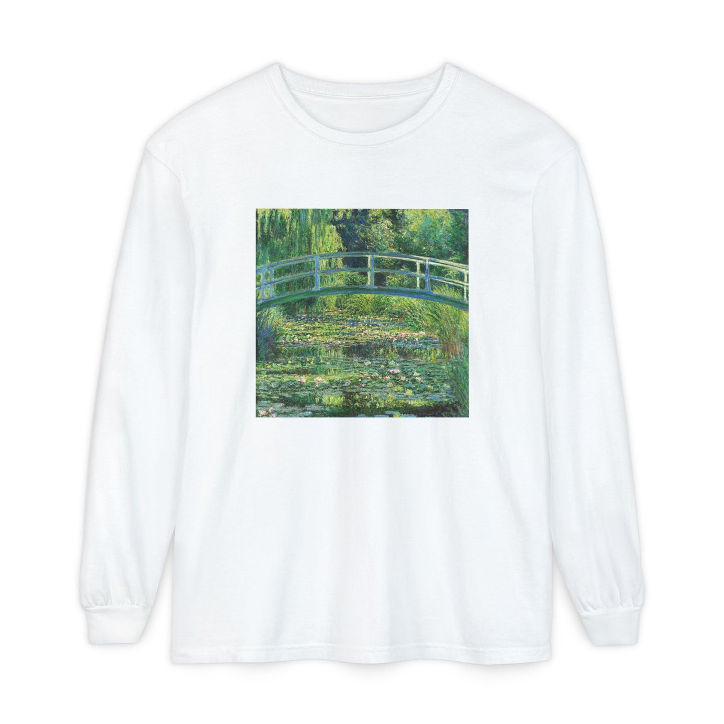 Water Lilies and Japanese Bridge by Claude Monet (Long Sleeve)