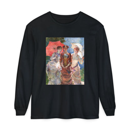 Three Women with Parasols by Marie Bracquemond (Long Sleeve)