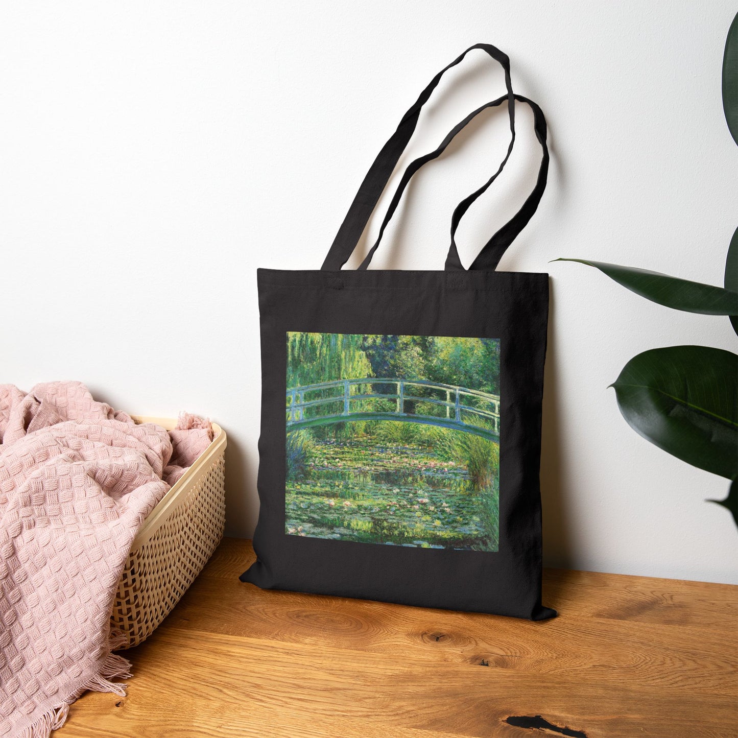 Water Lilies and Japanese Bridge by Claude Monet (Tote)