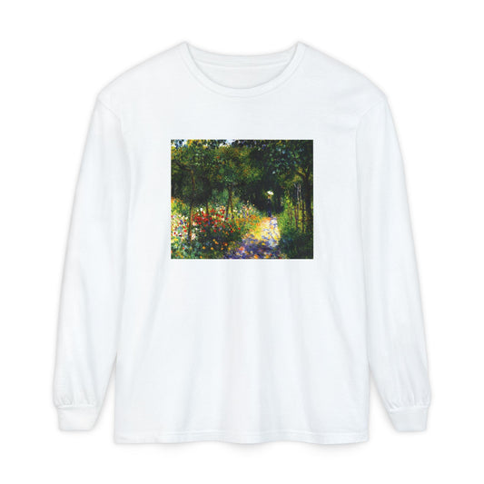 Woman in the Garden by Pierre-Auguste Renoir (Long Sleeve)