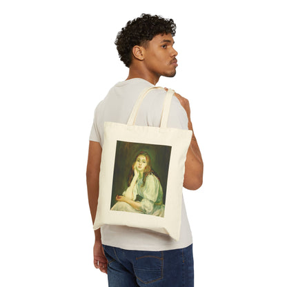 Julie Daydreaming by Berthe Morisot (Tote)