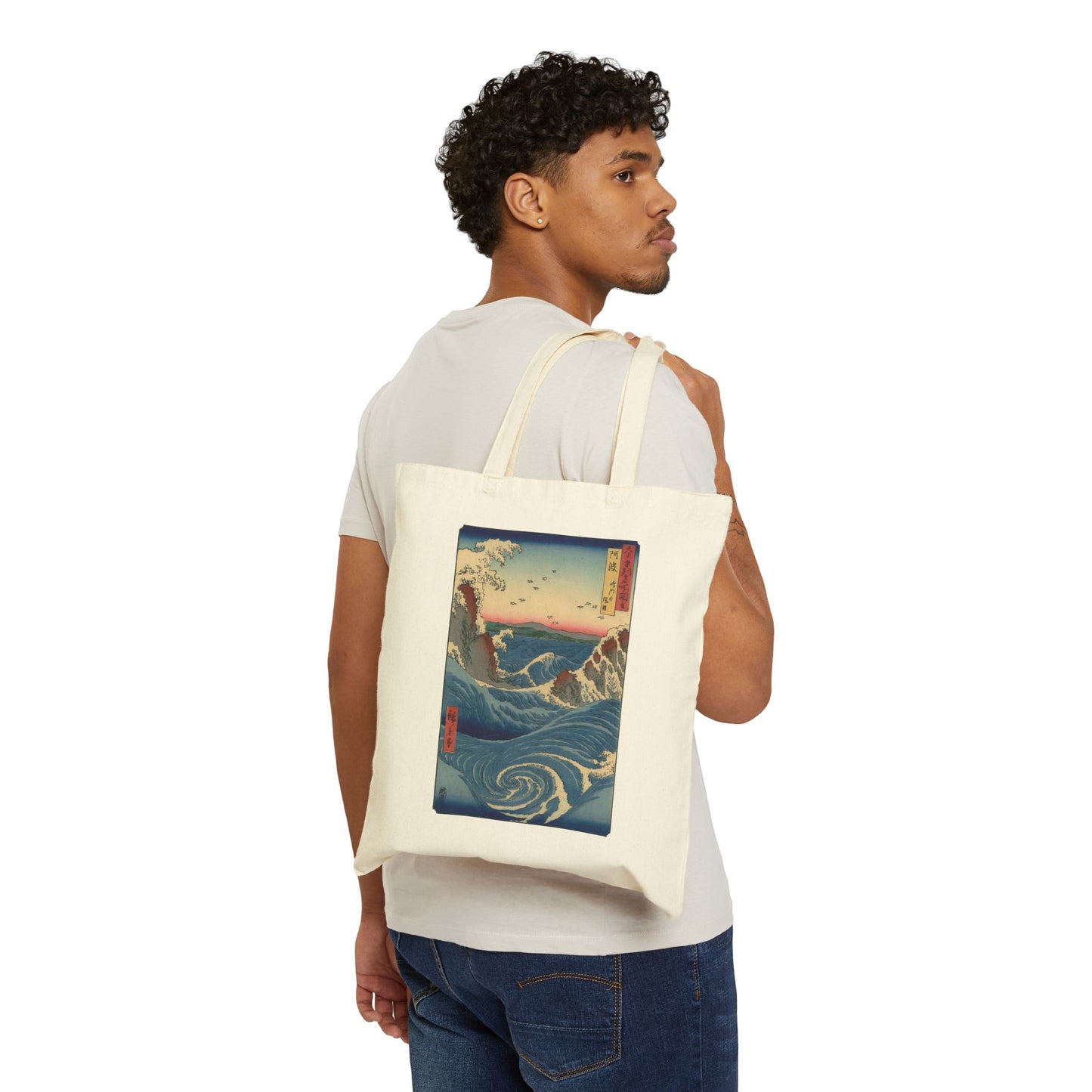 Naruto Whirlpool at Awa by Utagawa Hiroshige (Tote)