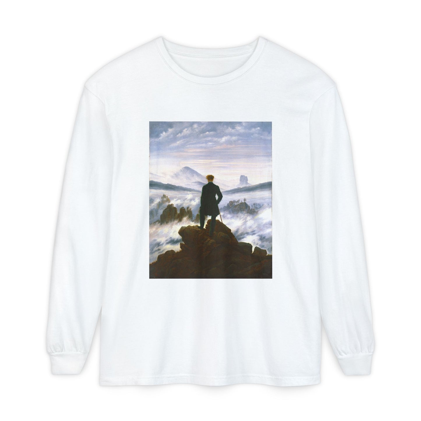 Wanderer above the Sea of Fog by Caspar David Friedrich (Long Sleeve)