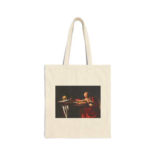 Saint Jerome Writing by Caravaggio (Tote)