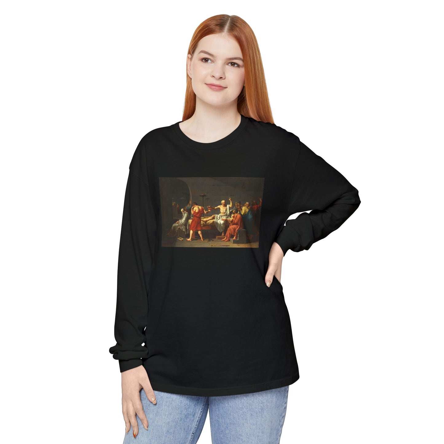 The Death of Socrates by Jacques-Louis David (Long Sleeve)