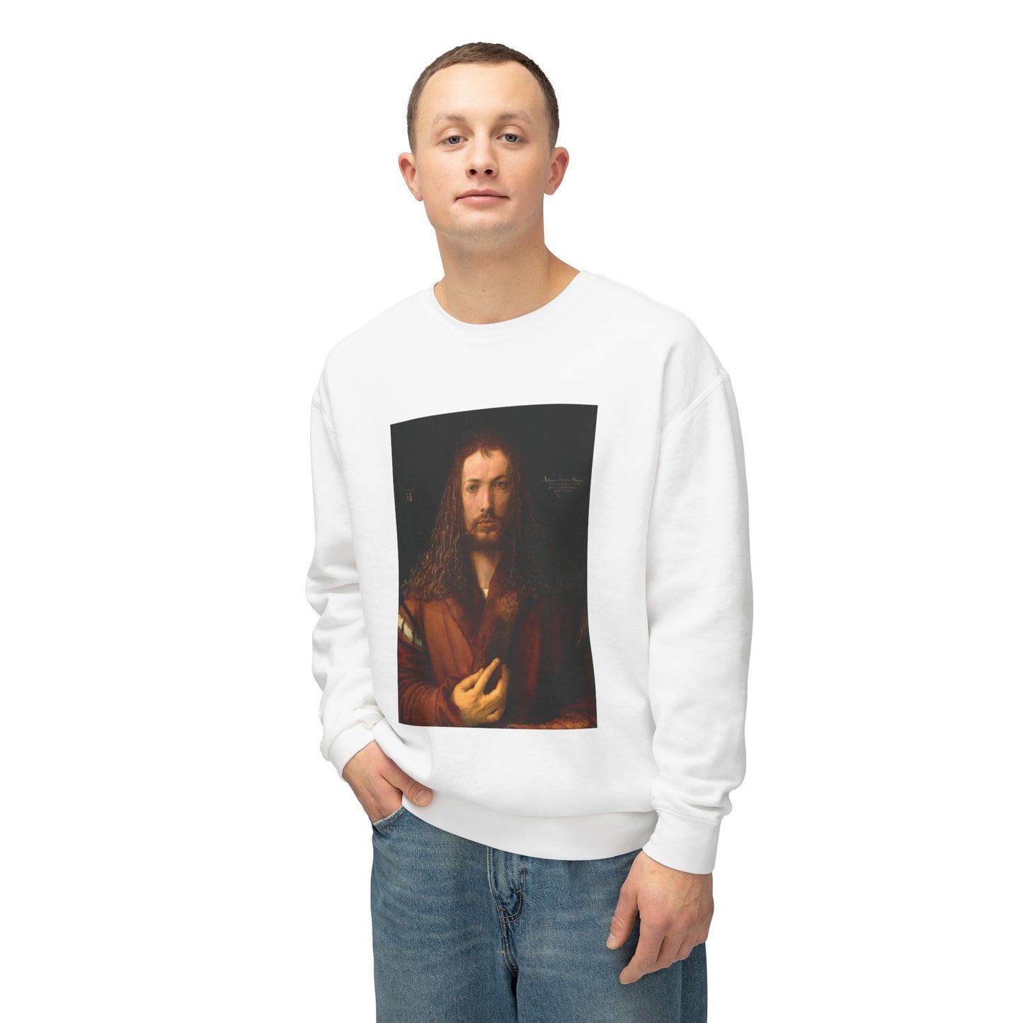 Self-Portrait at 28 by Albrecht Dürer (Sweatshirt)