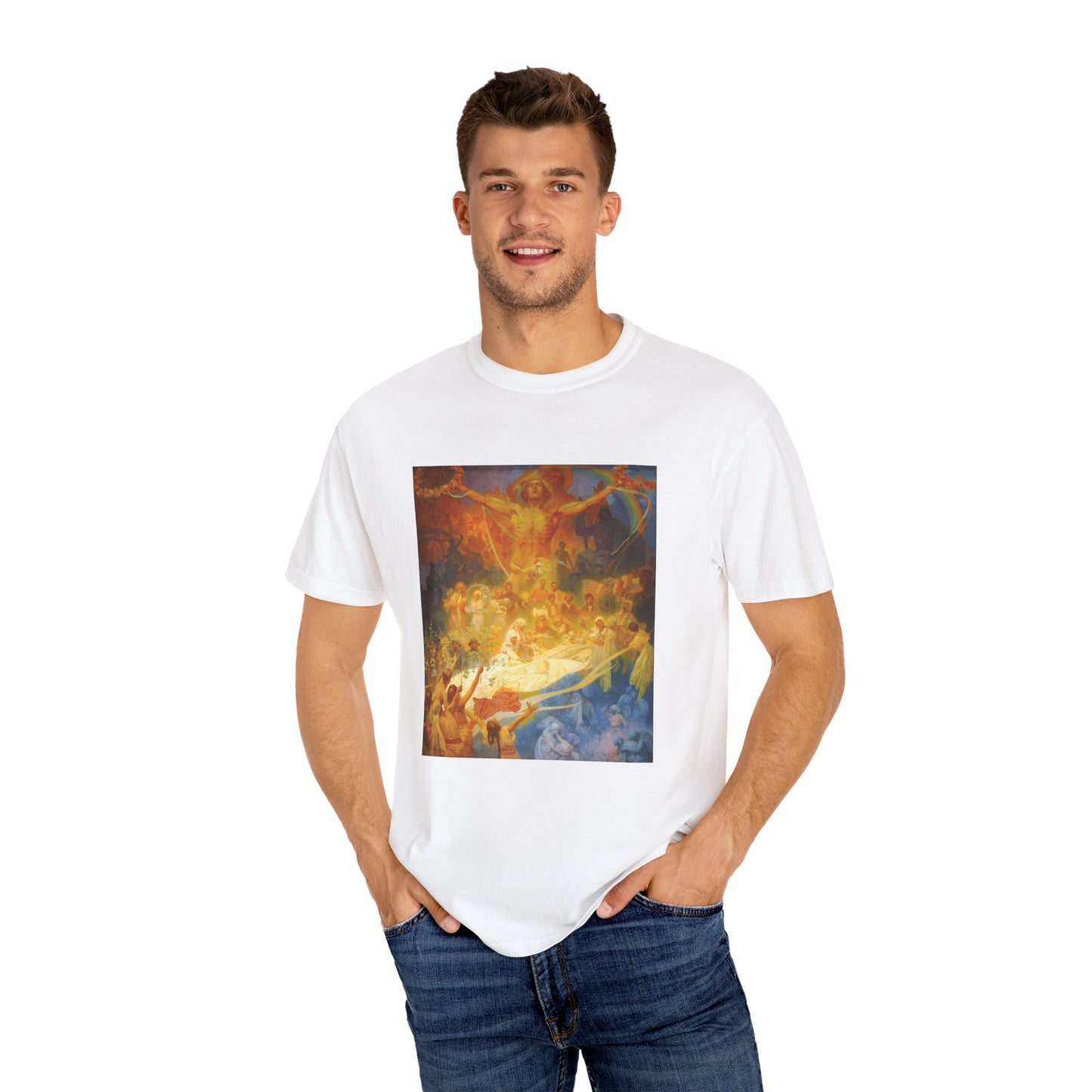 The Slav Epic: Apotheosis by Alphonse Mucha (T-Shirt)