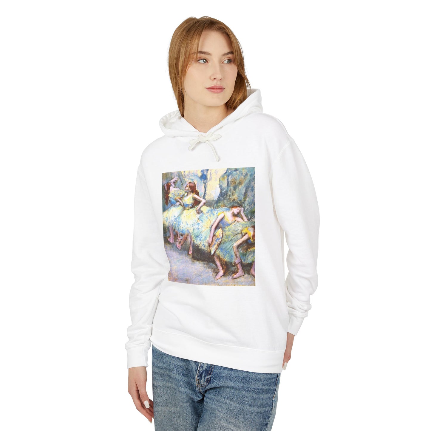 Ballet Dancers in the Wings by Edgar Degas (Hoodie)