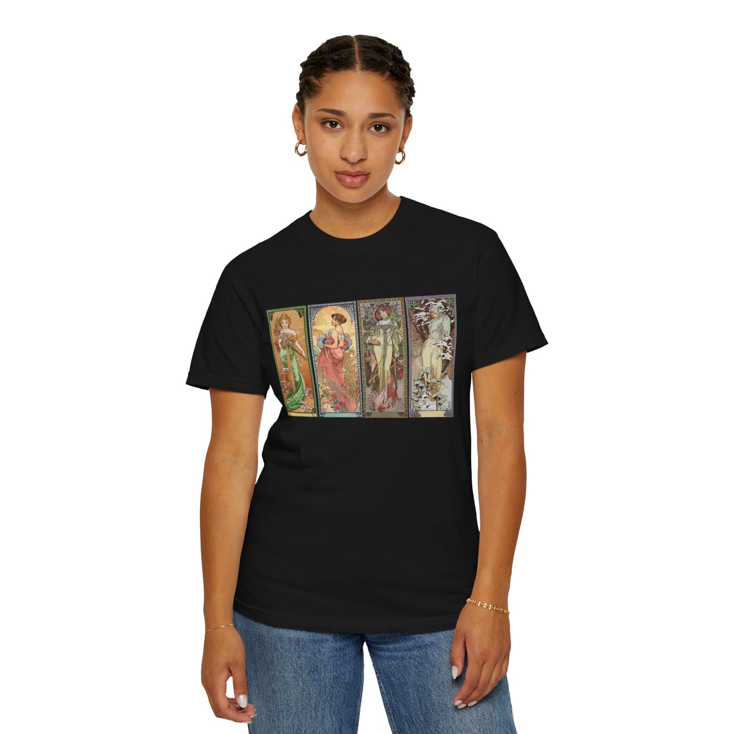 The Seasons by Alphonse Mucha (T-Shirt)