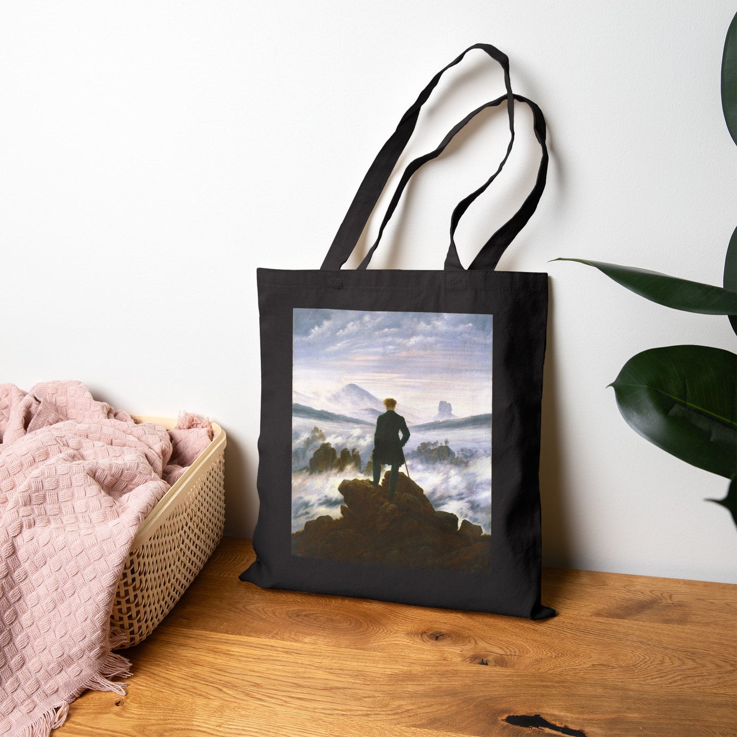 Wanderer above the Sea of Fog by Caspar David Friedrich (Tote)