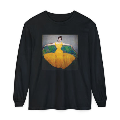 Woman in a Yellow Dress by Max Kurzweil  (Long Sleeve)