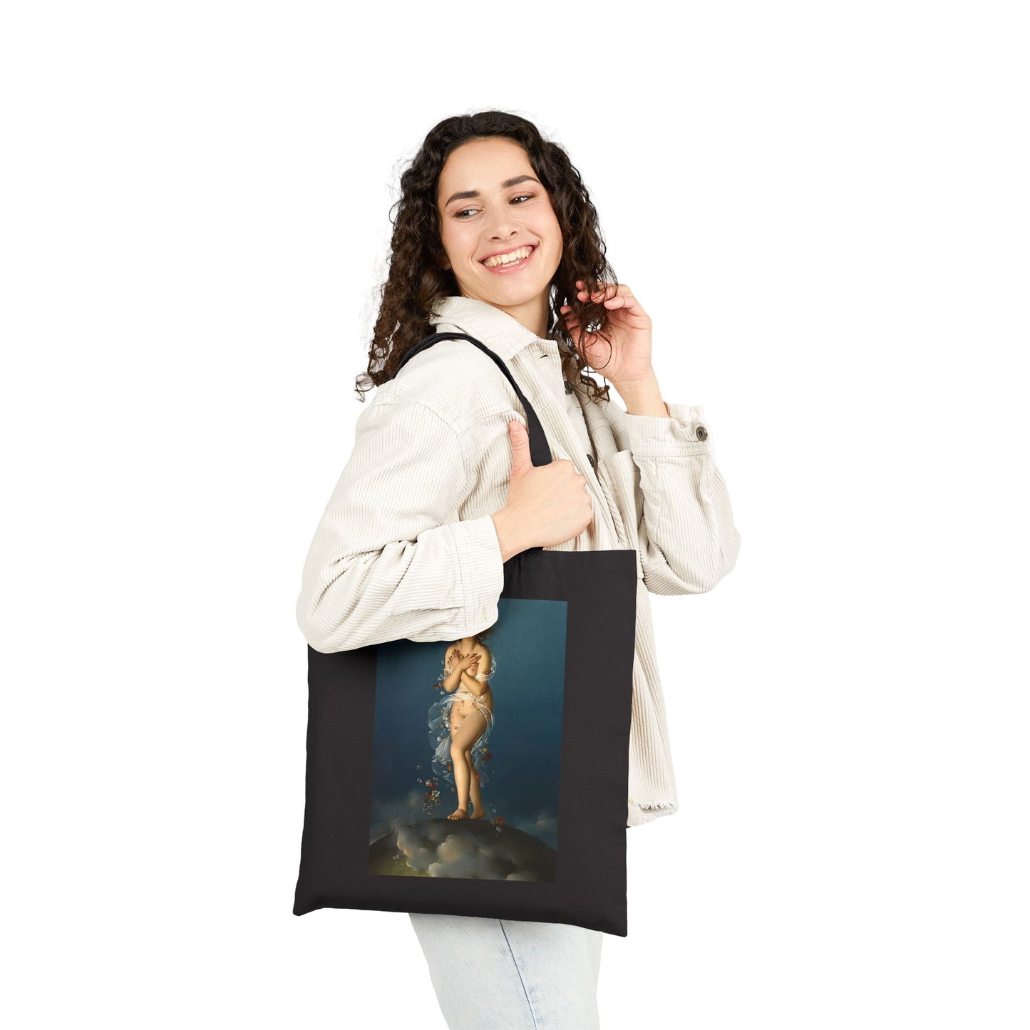 Flora Caressed by Zephyr by François Gérard (Tote)