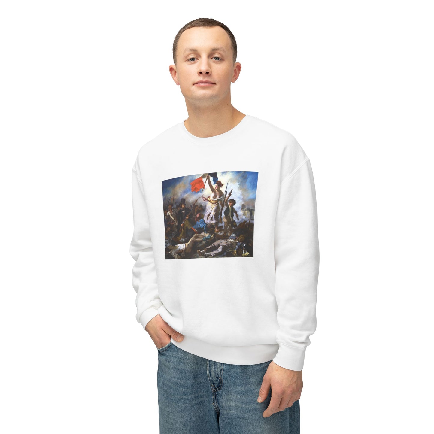Liberty Leading the People by Eugène Delacroix (Sweatshirt)