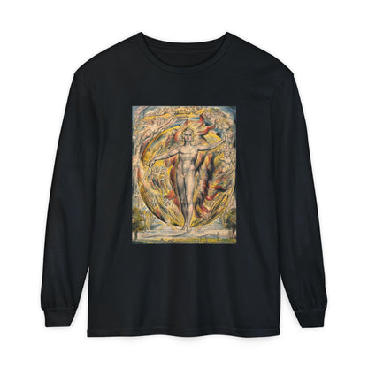 The Sun at His Eastern Gate by William Blake (Long Sleeve)