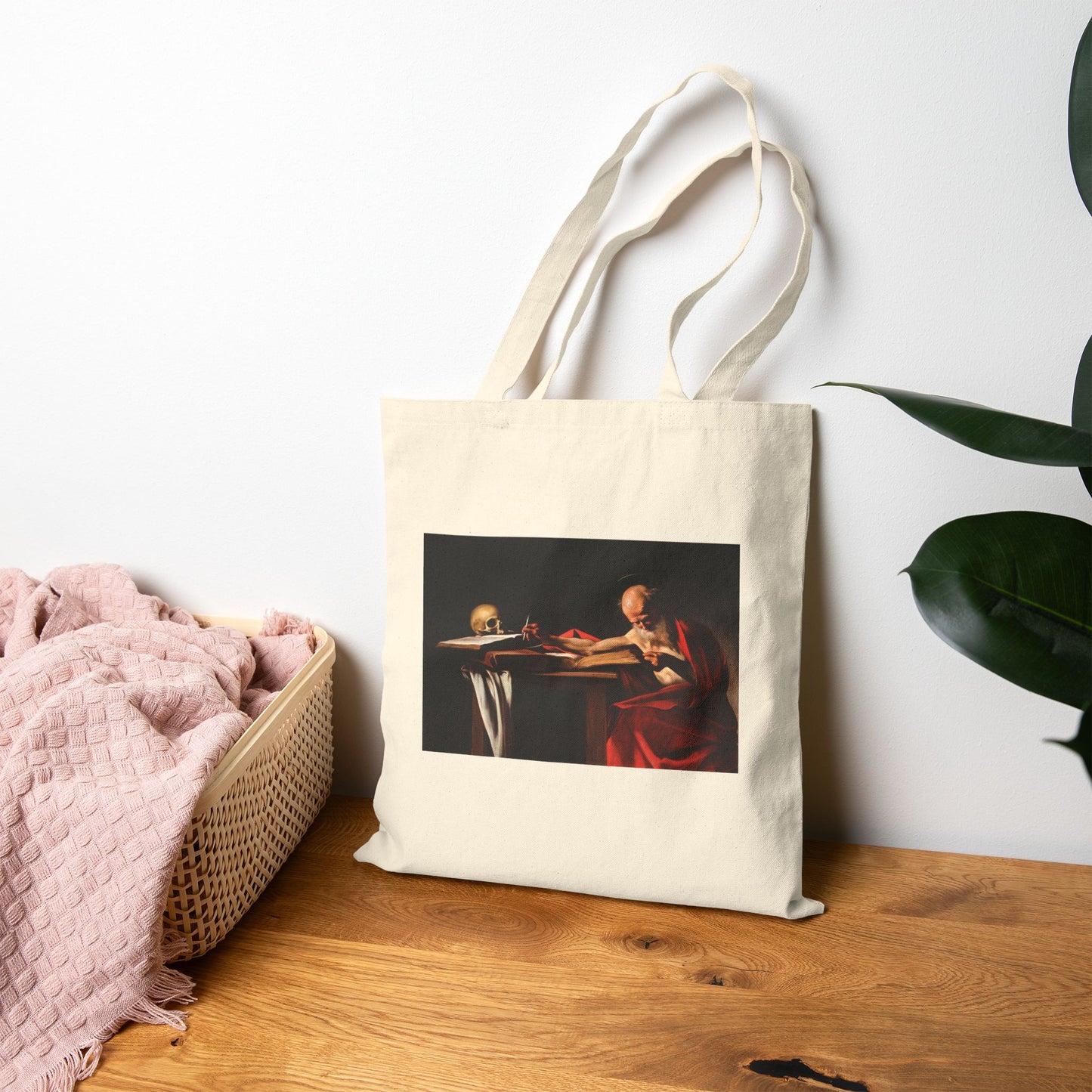 Saint Jerome Writing by Caravaggio (Tote)
