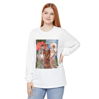 Three Women with Parasols by Marie Bracquemond (Long Sleeve)