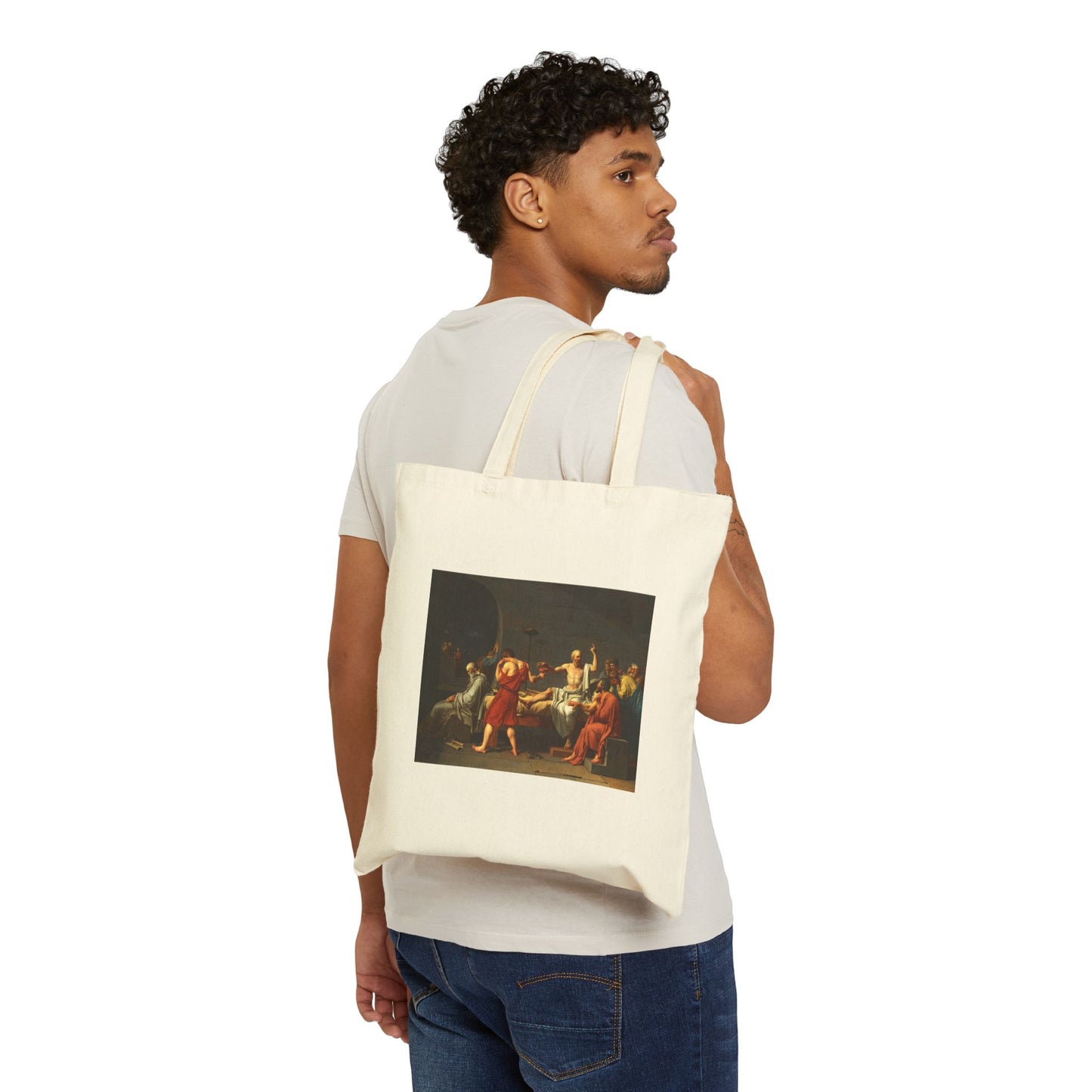 The Death of Socrates by Jacques-Louis David (Tote)