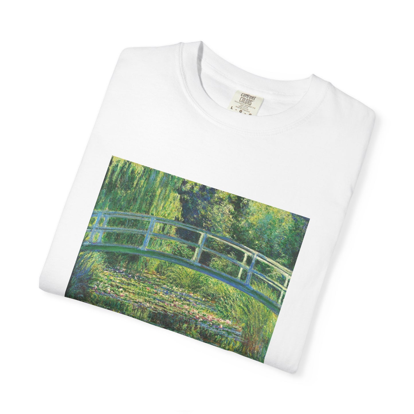 Water Lilies and Japanese Bridge by Claude Monet (T-Shirt)