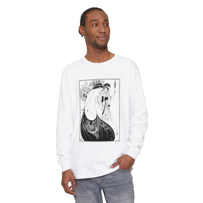 The Peacock Skirt by Aubrey Beardsley (Long Sleeve)