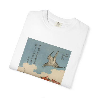 Cuckoo and Azaleas by Katsushika Hokusai (T-Shirt)