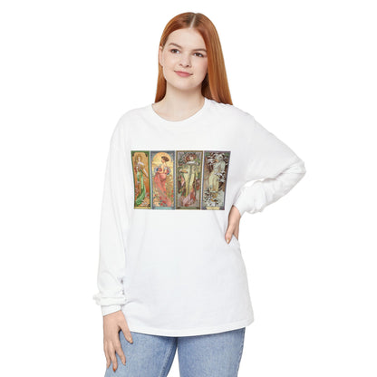 The Seasons by Alphonse Mucha (Long Sleeve)