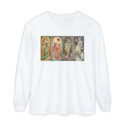 The Seasons by Alphonse Mucha (Long Sleeve)
