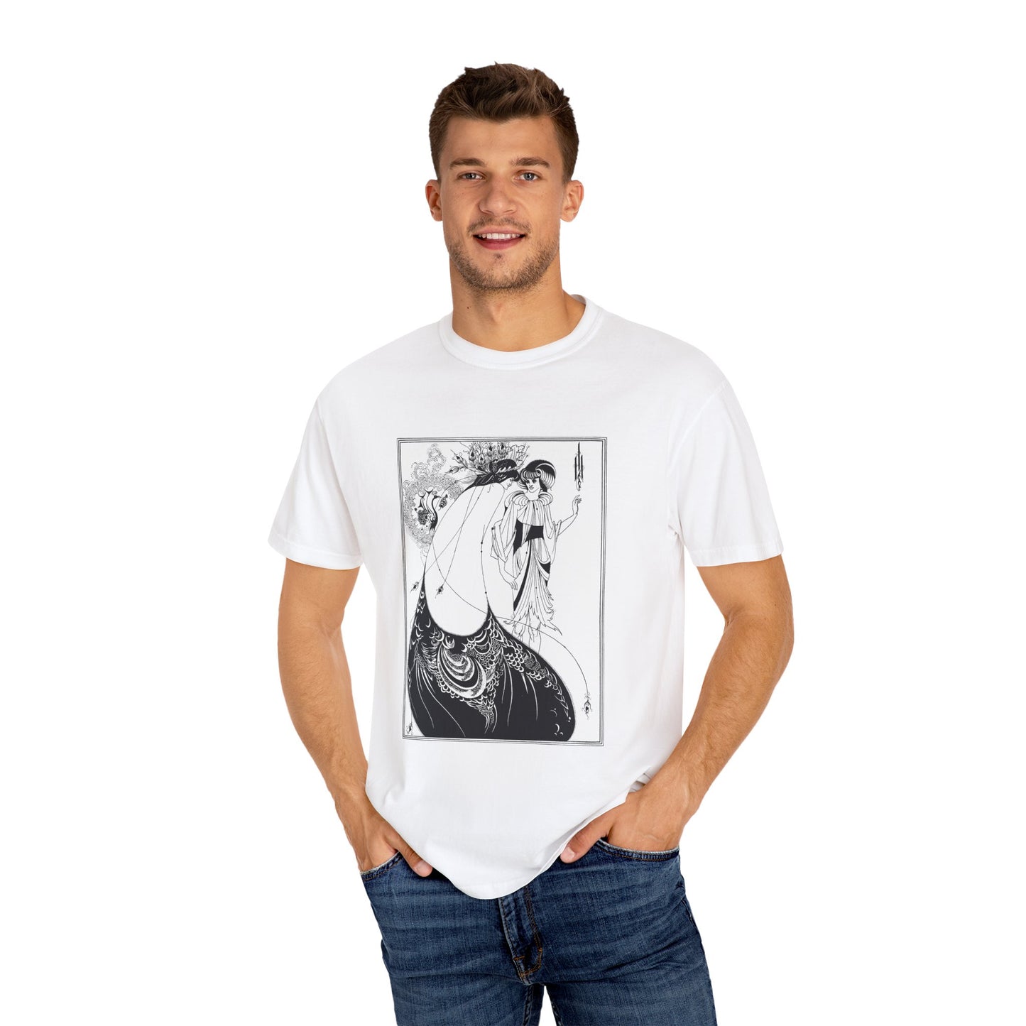 The Peacock Skirt by Aubrey Beardsley (T-Shirt)