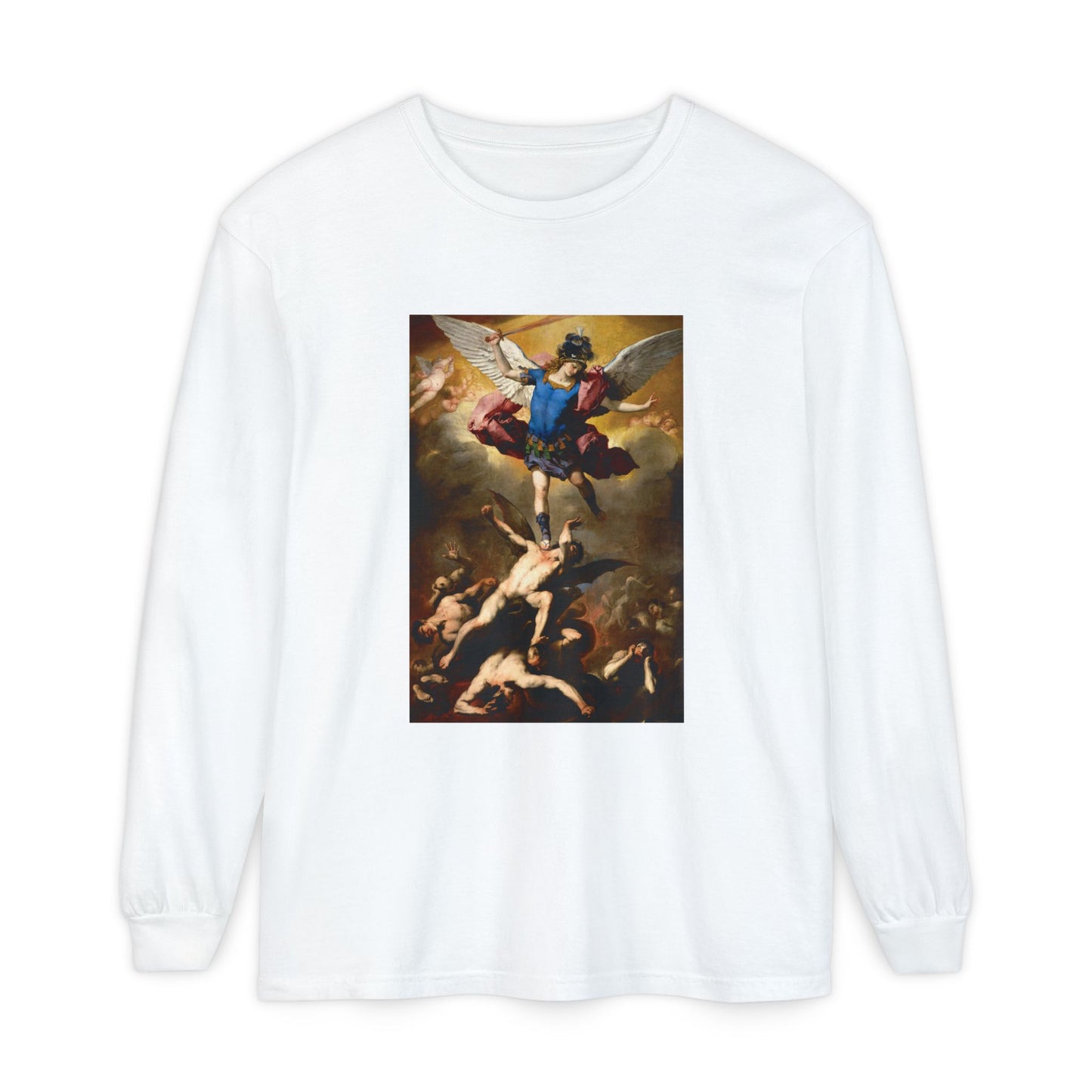The Fall of the Rebel Angels by Luca Giordano (Long Sleeve)