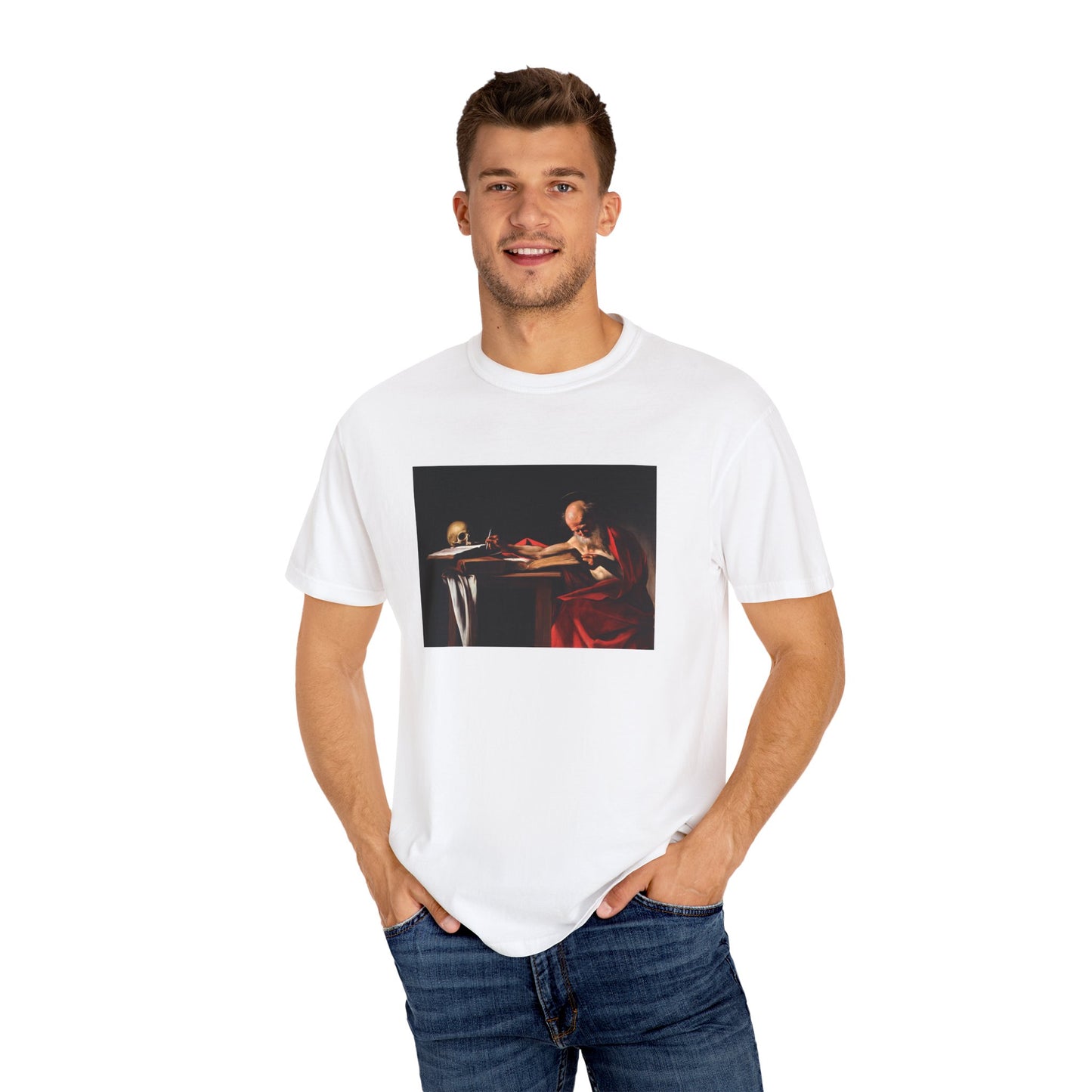 Saint Jerome Writing by Caravaggio (T-Shirt)