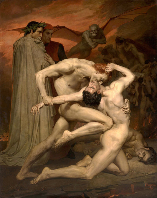 Dante and Virgil by William-Adolphe Bouguereau (T-Shirt)