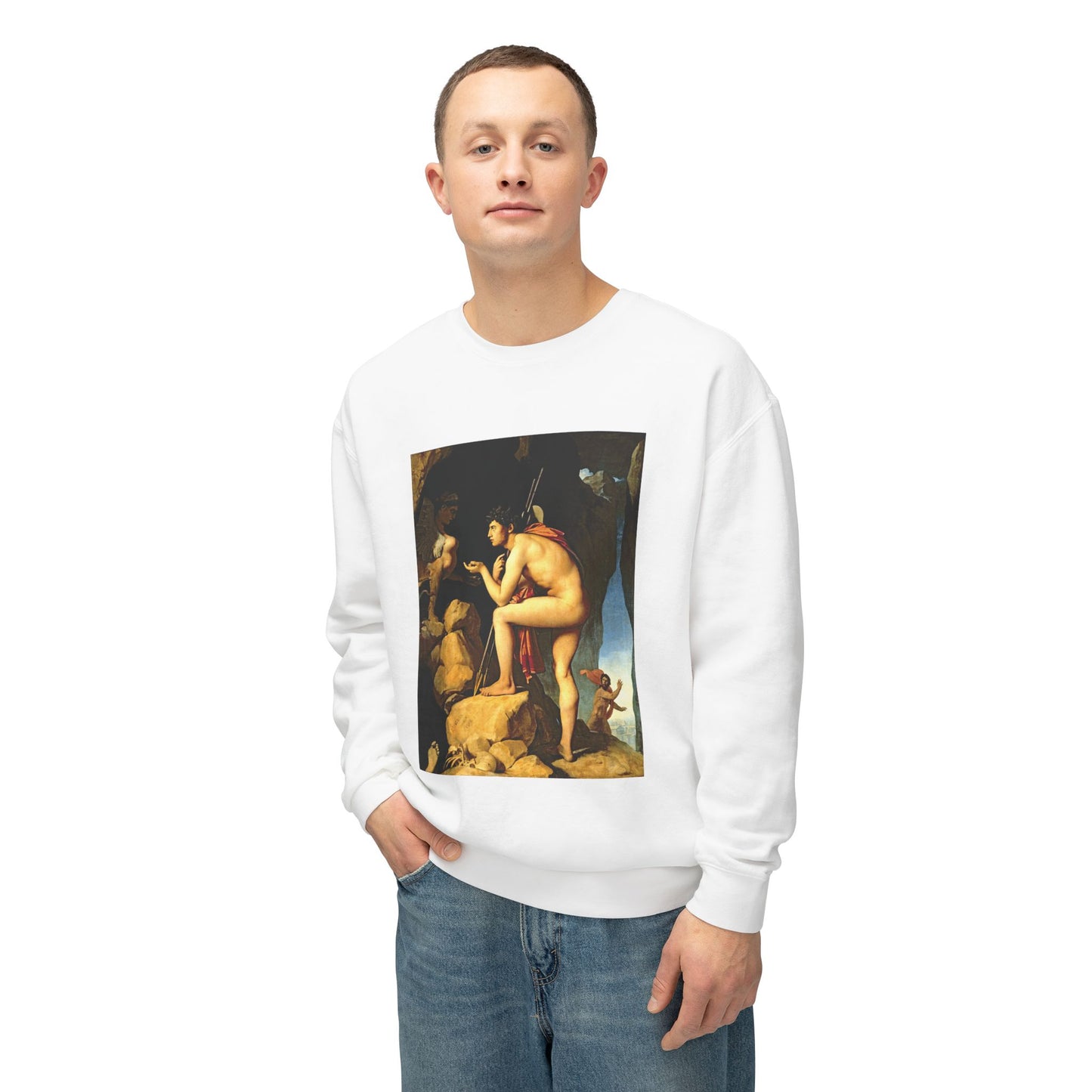 Oedipus and the Sphinx by Dominique Ingres (Sweatshirt)