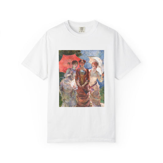 Three Women with Parasols by Marie Bracquemond (T-Shirt)