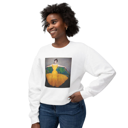 Woman in a Yellow Dress by Max Kurzweil  (Sweatshirt)