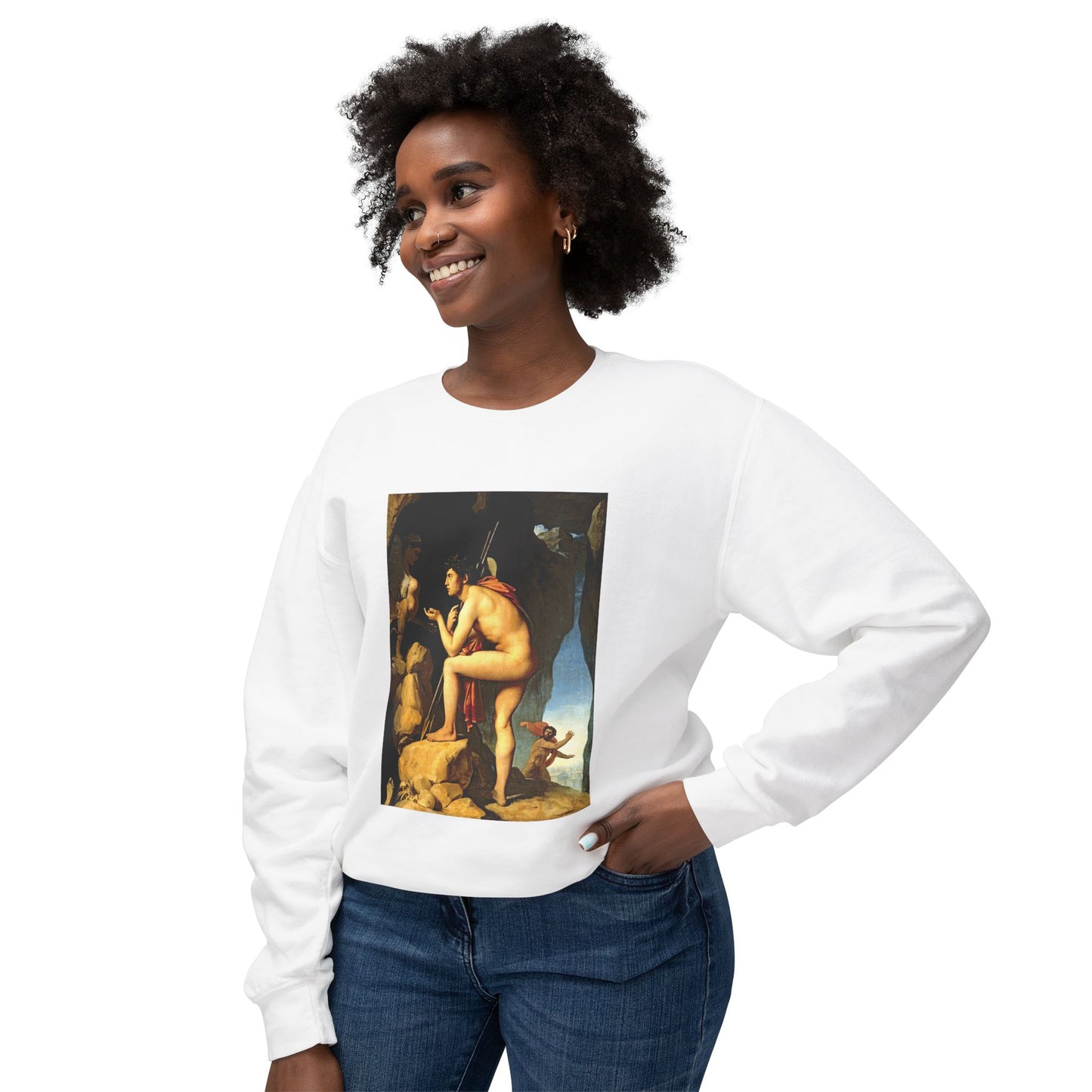 Oedipus and the Sphinx by Dominique Ingres (Sweatshirt)
