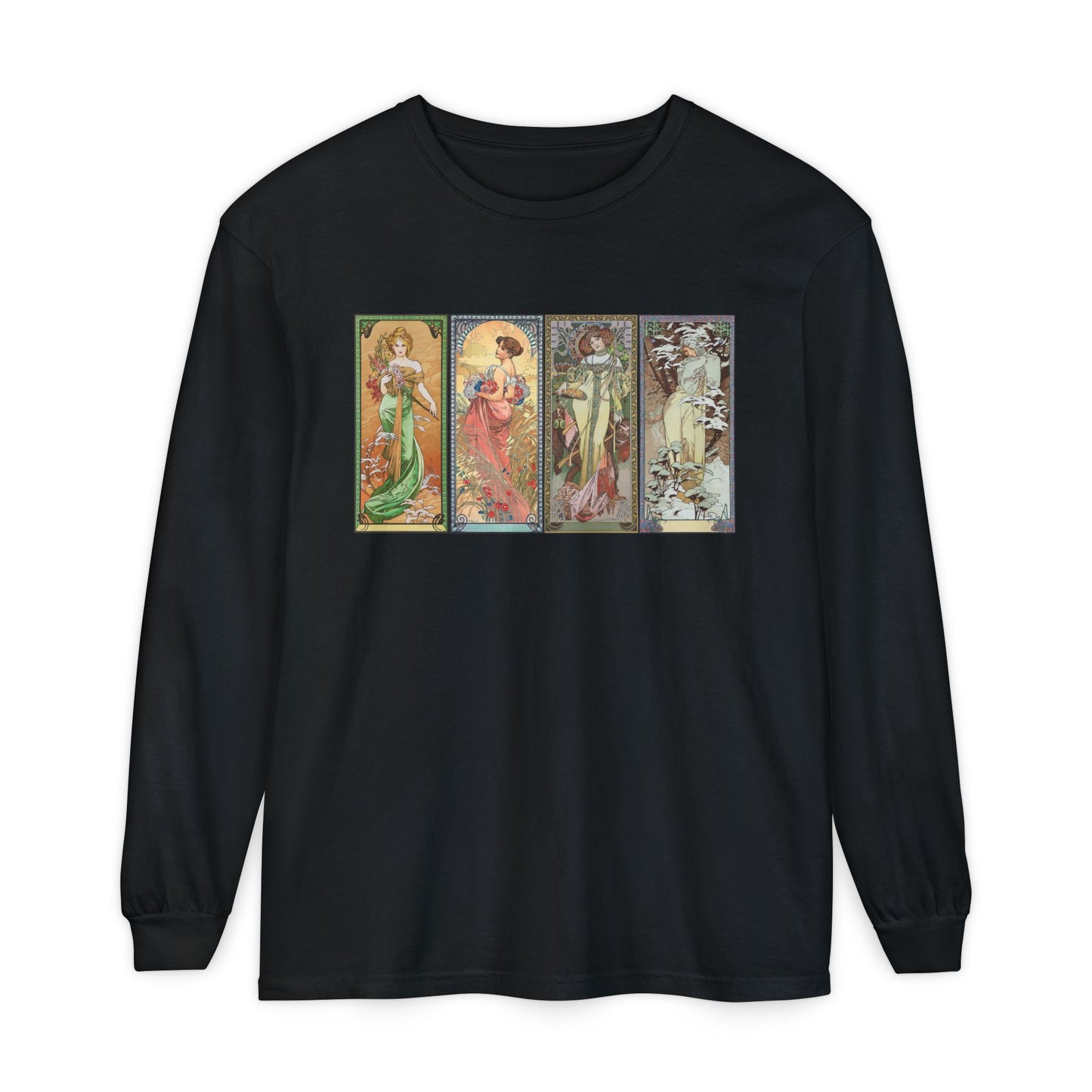 The Seasons by Alphonse Mucha (Long Sleeve)