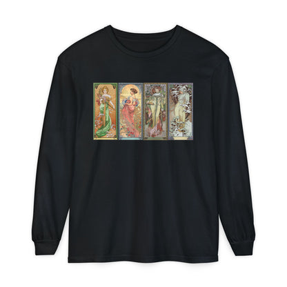 The Seasons by Alphonse Mucha (Long Sleeve)