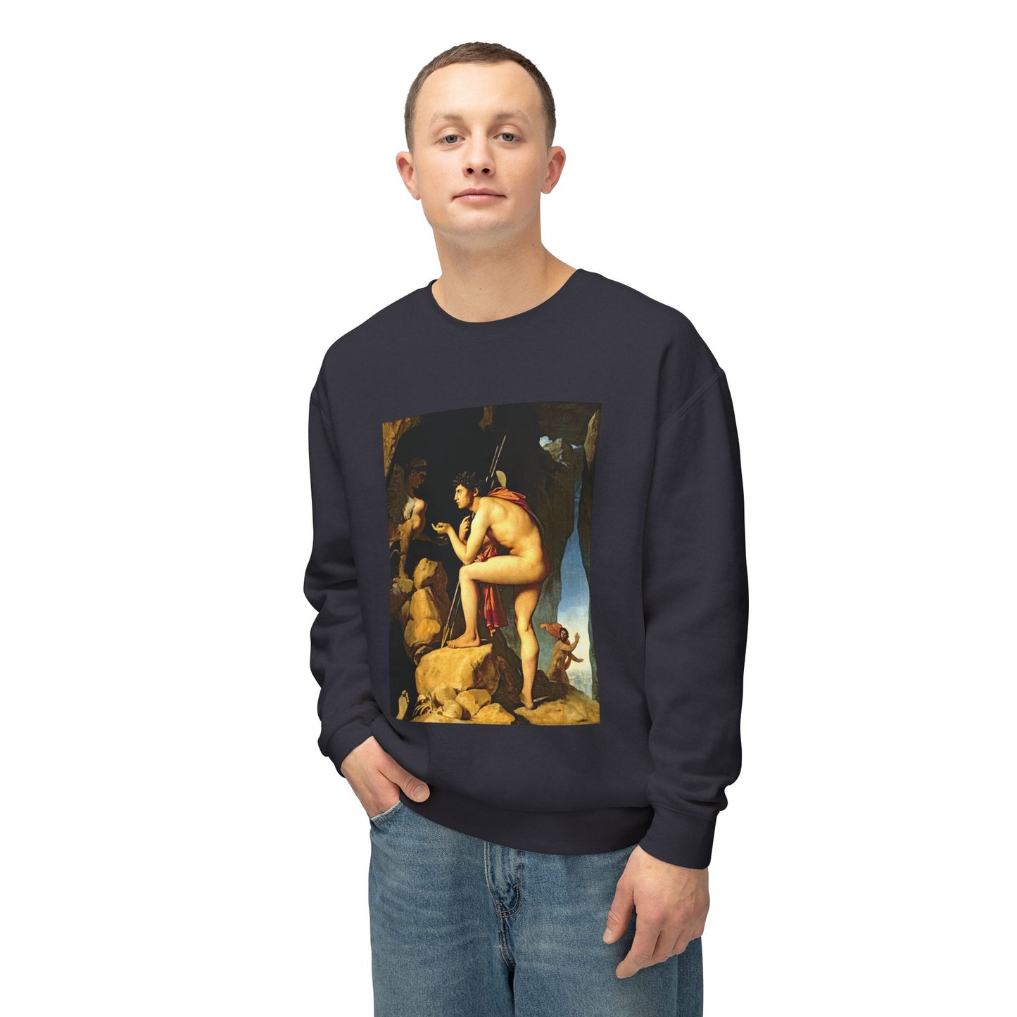 Oedipus and the Sphinx by Dominique Ingres (Sweatshirt)