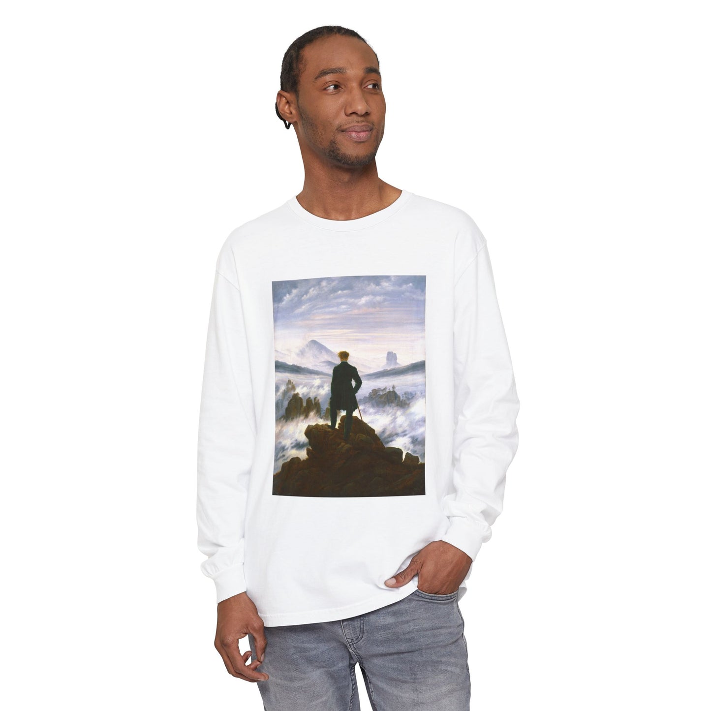 Wanderer above the Sea of Fog by Caspar David Friedrich (Long Sleeve)