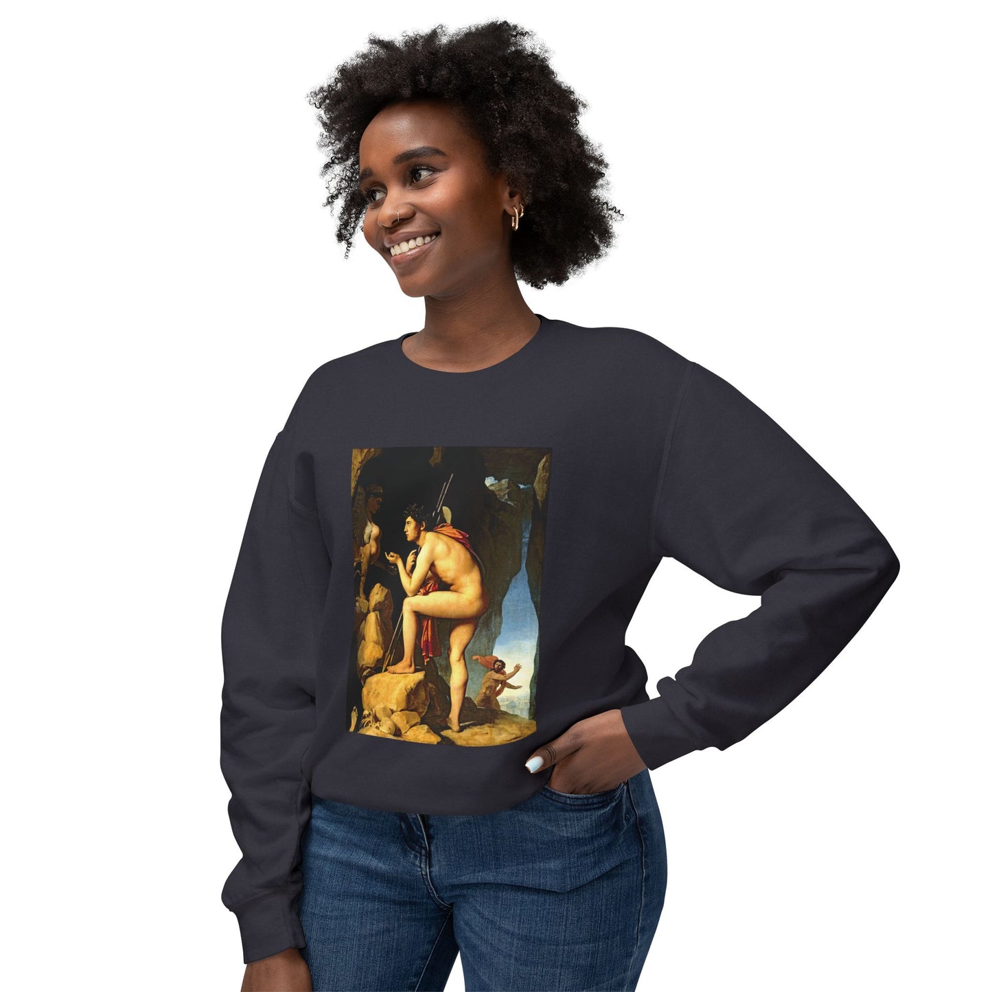 Oedipus and the Sphinx by Dominique Ingres (Sweatshirt)