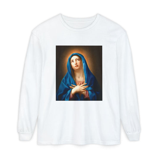 Our Lady of Sorrows by Anton Raphael Mengs (Long Sleeve)