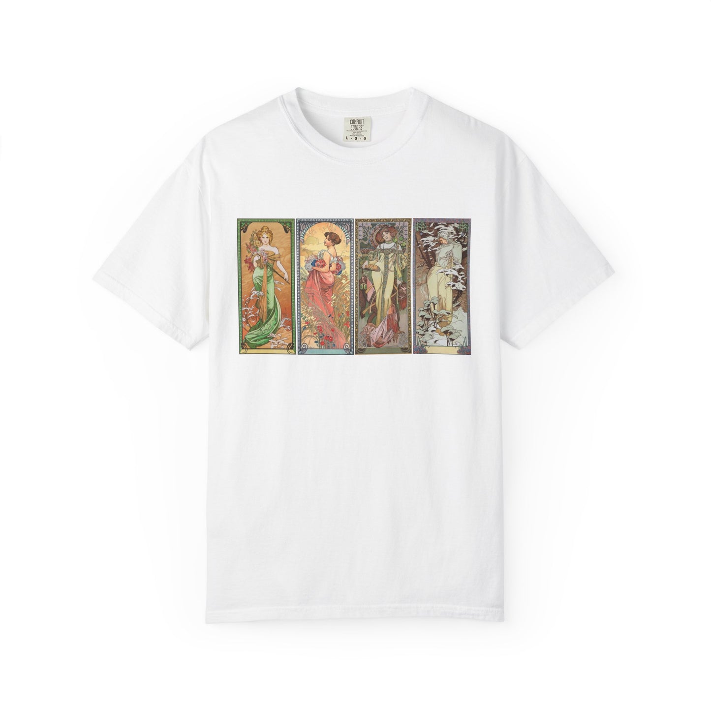 The Seasons by Alphonse Mucha (T-Shirt)