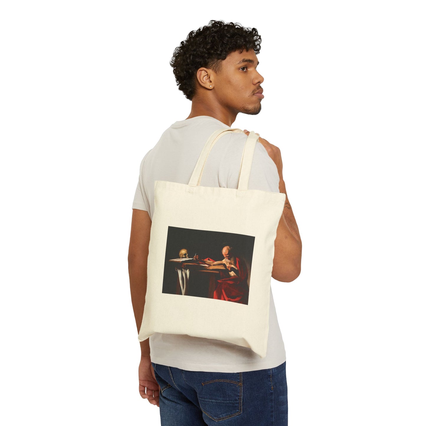 Saint Jerome Writing by Caravaggio (Tote)