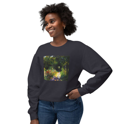 Woman in the Garden by Pierre-Auguste Renoir (Sweatshirt)